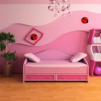 combinaison de rose clair dans la conception de l'appartement avec d'autres couleurs photo