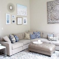 combinaison de gris clair dans la conception de l'appartement avec d'autres couleurs photo