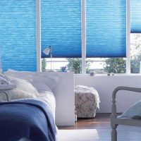 Lo stile originale del soggiorno in foto blu