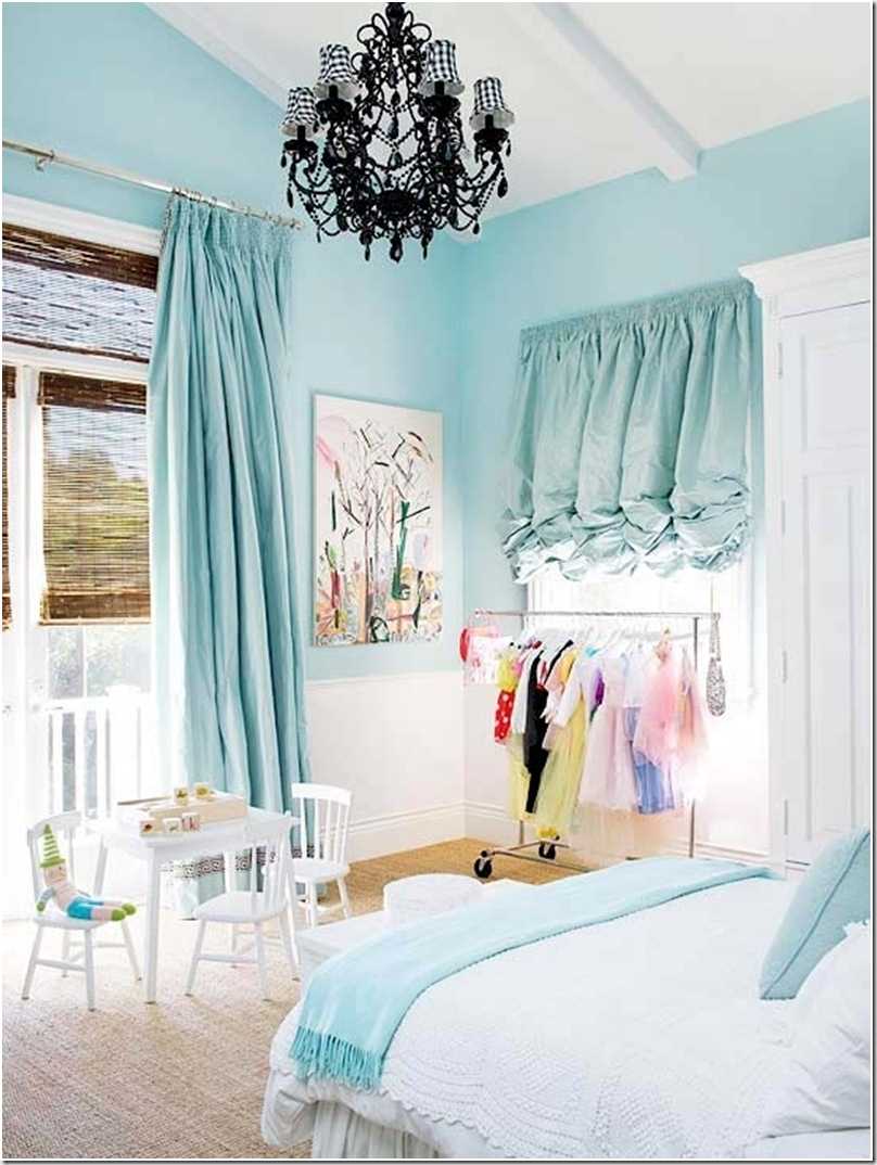 stile camera da letto originale in blu