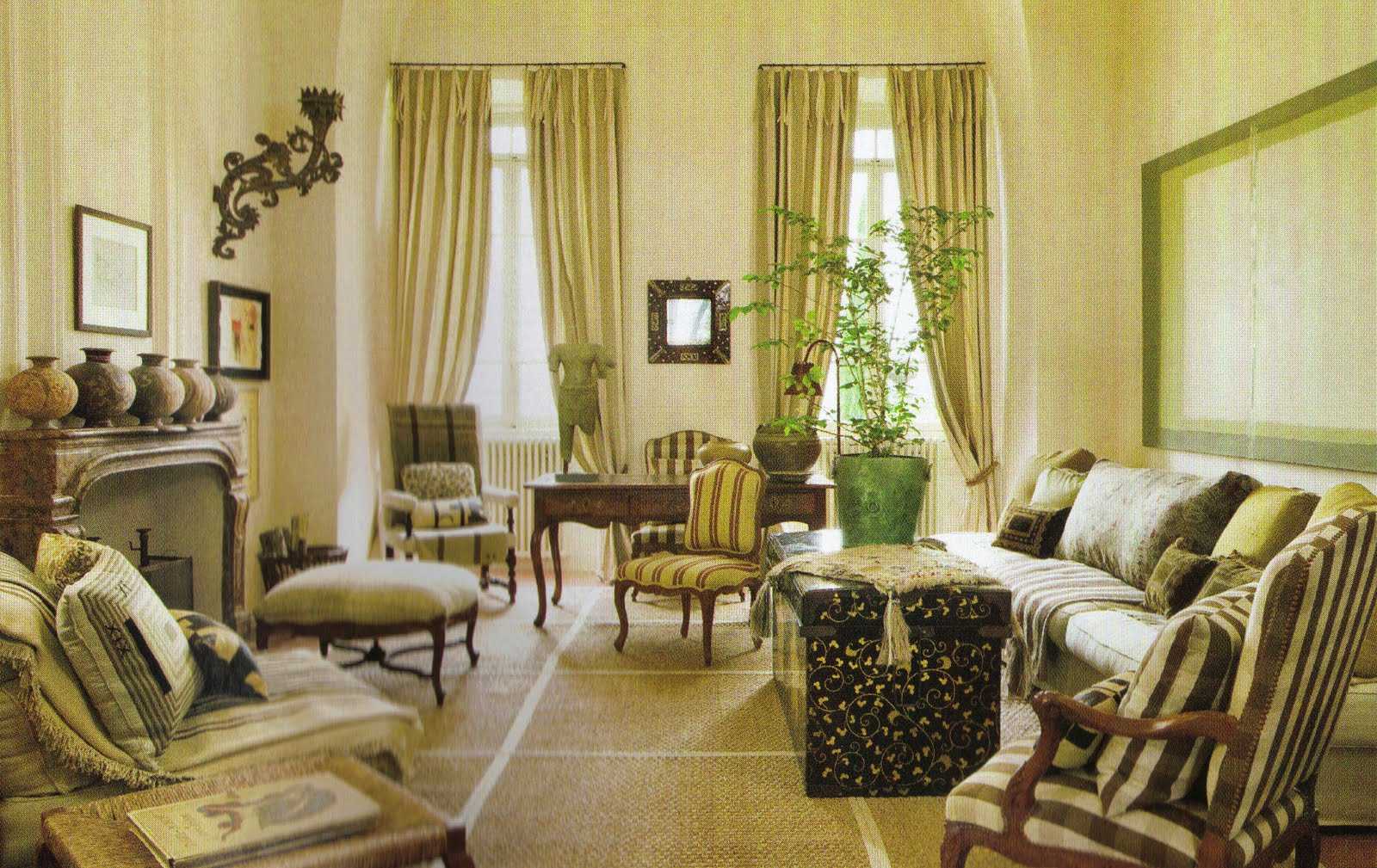 dark victorian style living room
