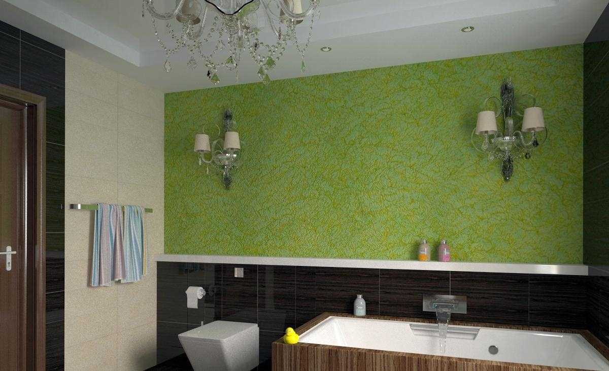 l'idée du pansement décoratif original dans la conception de la salle de bain