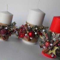 the idea of ​​gorgeous decoration of candles do-it-yourself photos