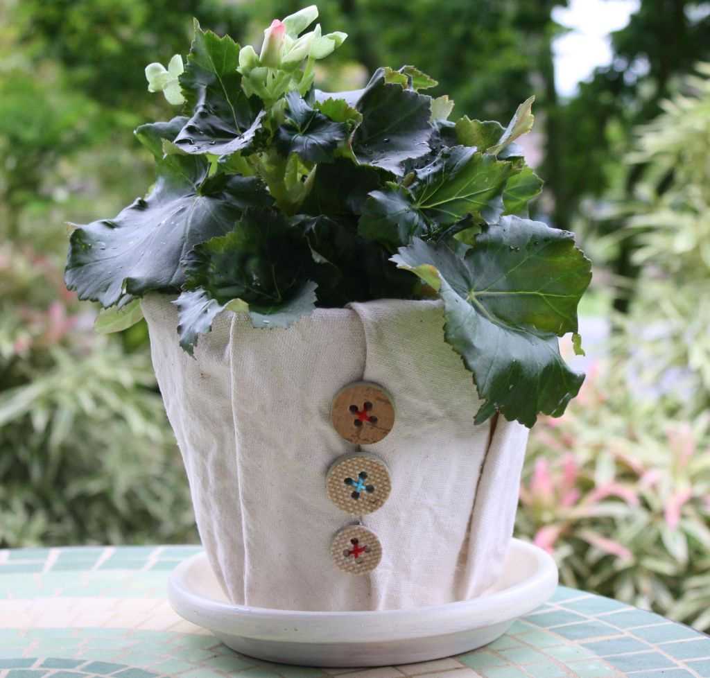 variante de la décoration originale des pots de fleurs
