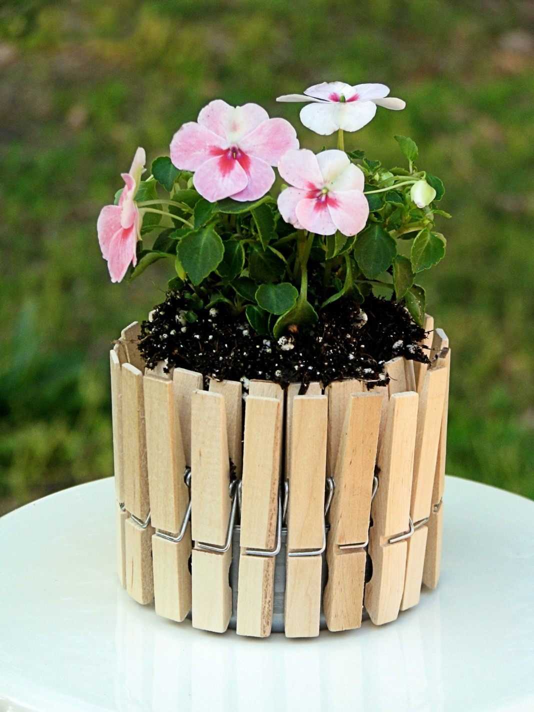 variante de décor lumineux de pots de fleurs