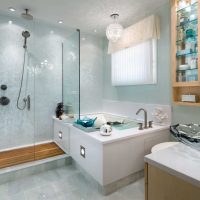 idée de design lumineux image de salle de bain