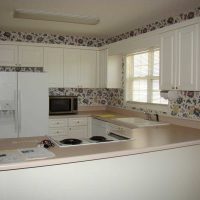idea of ​​bright design of a large kitchen picture