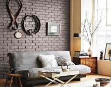variant of beautiful wall decoration in the living room photo
