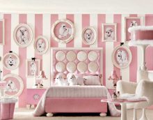 the idea of ​​a bright bedroom interior decoration photo