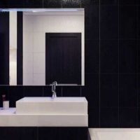 versione dello stile luminoso del bagno nella foto dell'appartamento