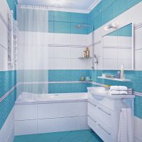 version de l'intérieur de la salle de bain originale dans la photo de l'appartement