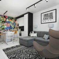 the idea of ​​a bright apartment style picture