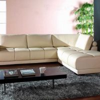 idee van een modern slaapkamerinterieur met sofafoto