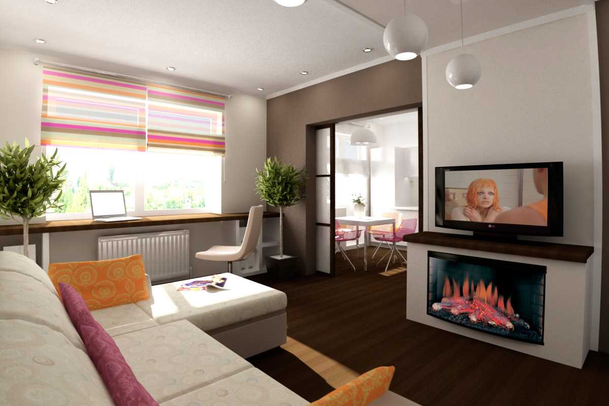 the idea of ​​the original design of the apartment