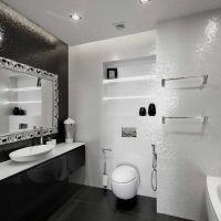 version design lumineuse d'une photo de salle de bain blanche