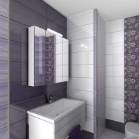 l'idée du style original de la salle de bain dans la photo de l'appartement