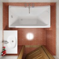 versione del design insolito della foto da 2,5 mq del bagno