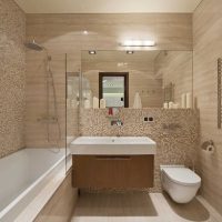idee van een ongewoon ontwerp van een badkamer 6 m² beeld