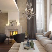 versione degli interni moderni dell'appartamento con una seconda immagine luminosa