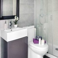 versie van de prachtige stijl van de badkamer 6 m² foto