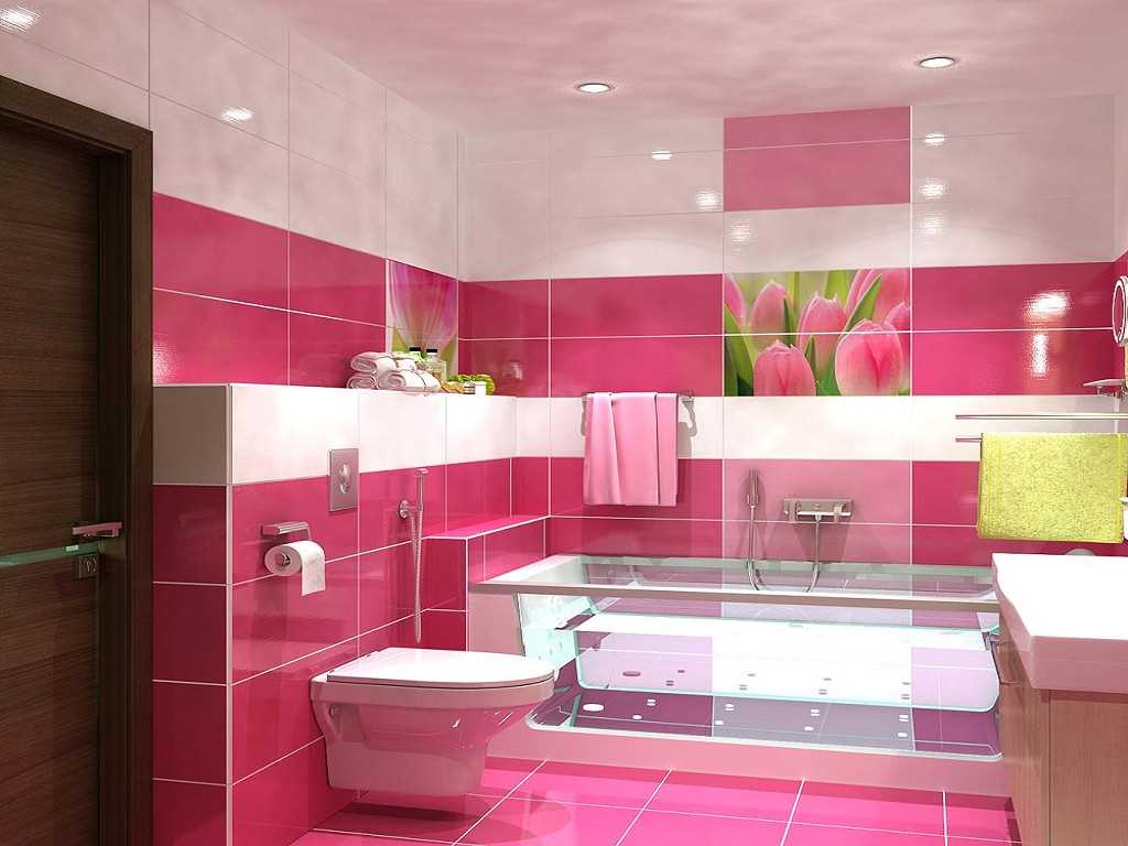 versie van het ongewone ontwerp van de badkamer 6 m²