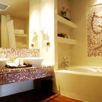 version of the bright interior of the bathroom 2.5 sq.m picture