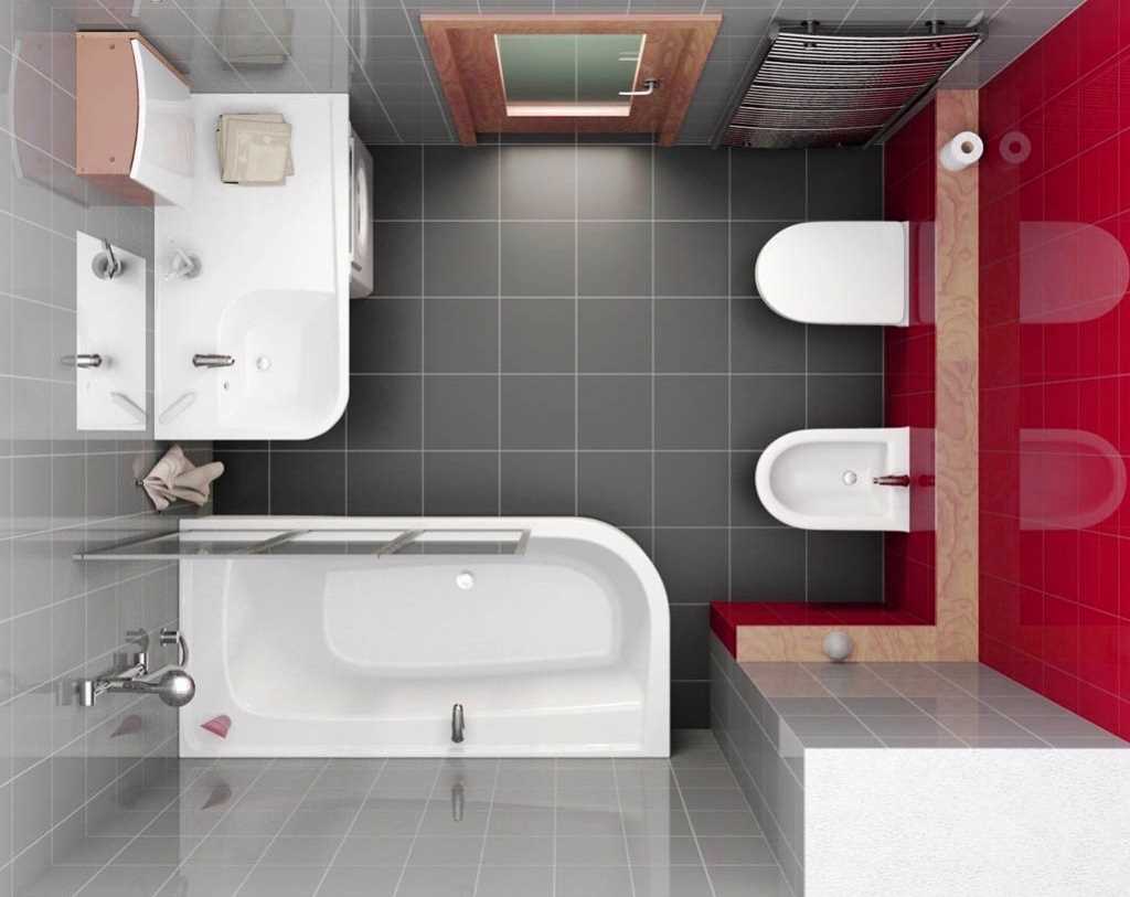version of a beautiful bathroom design 2.5 sq.m
