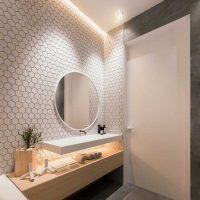 l'idée d'un beau style de la salle de bain 2017 photo