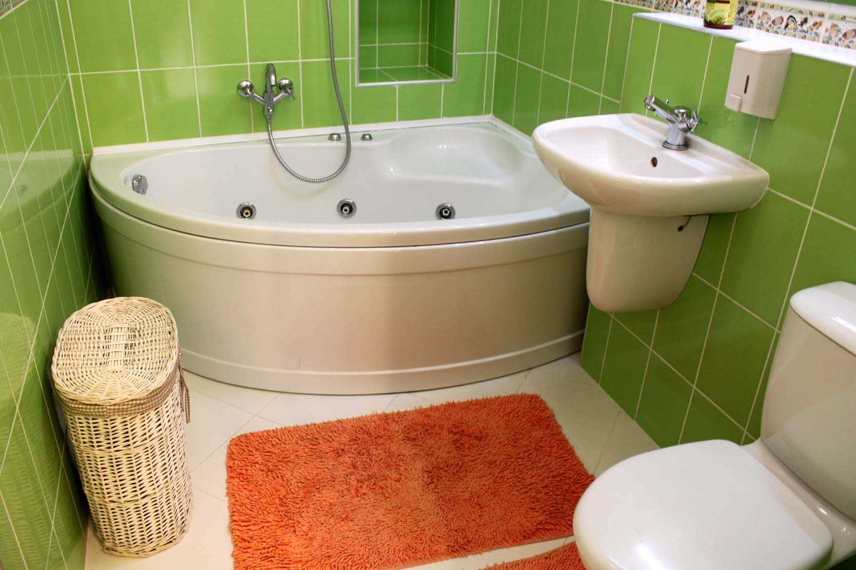option d'un intérieur de salle de bain moderne de 3 m²
