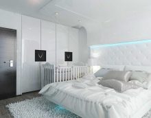 idea di design moderno bianco camera da letto foto