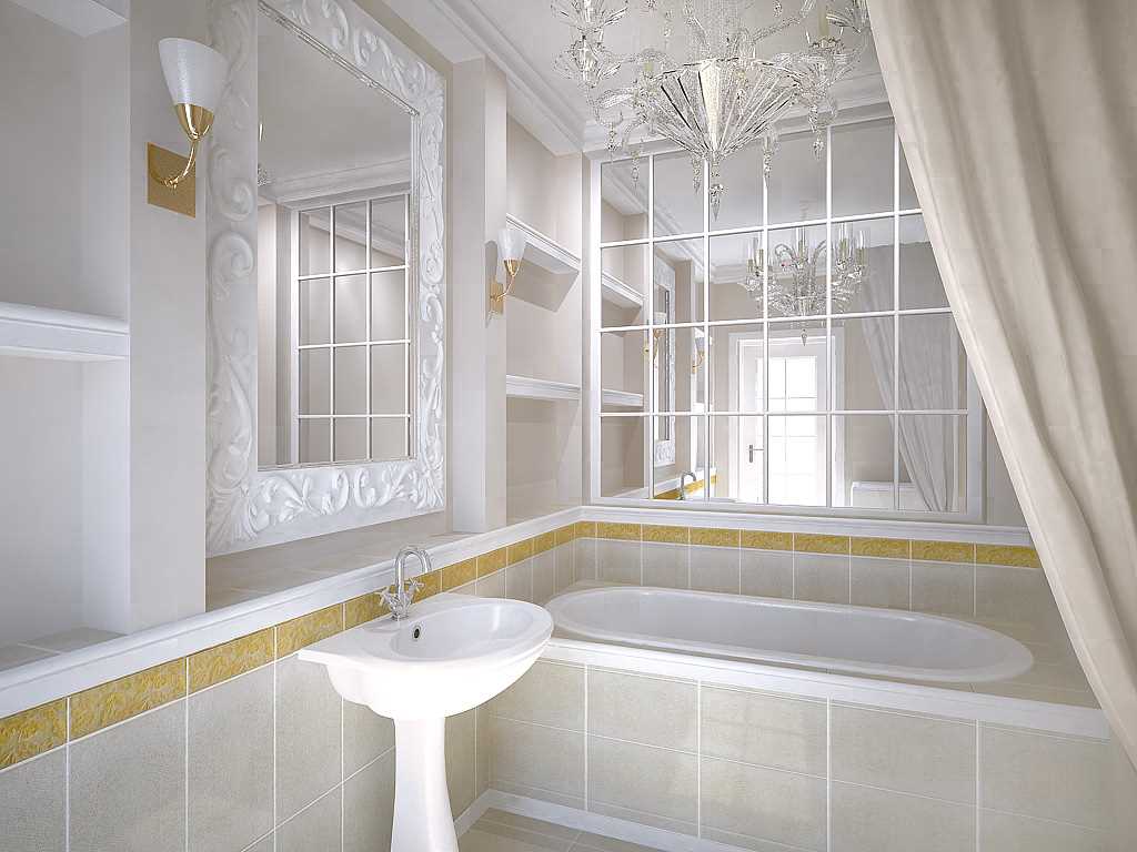 versione degli splendidi interni di un ampio bagno