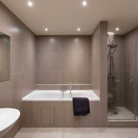 idée de design inhabituel d'une salle de bain photo 4 m²