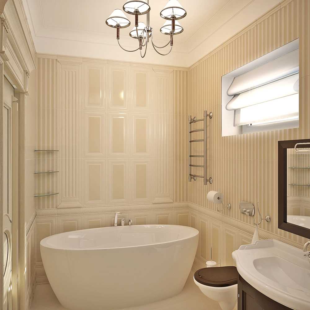 l'idea di un insolito interno del bagno in stile classico