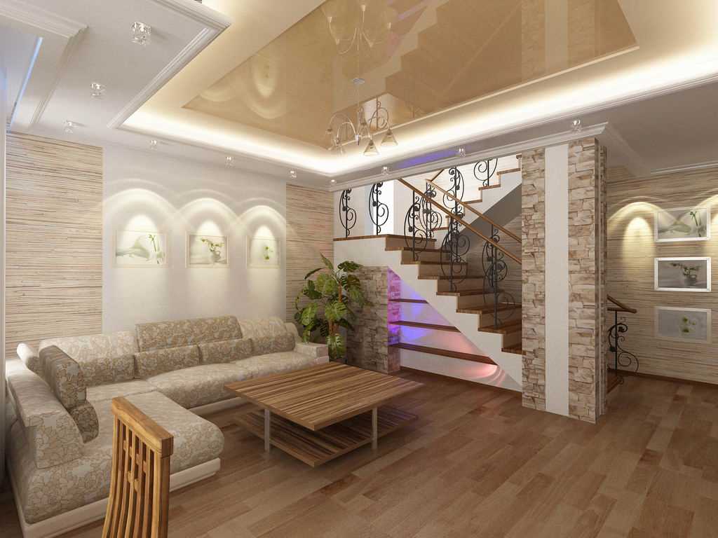 une variante de la conception d'une pièce lumineuse dans une maison privée