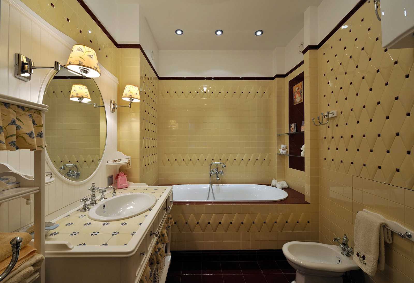 versione di un bellissimo design del bagno in stile classico