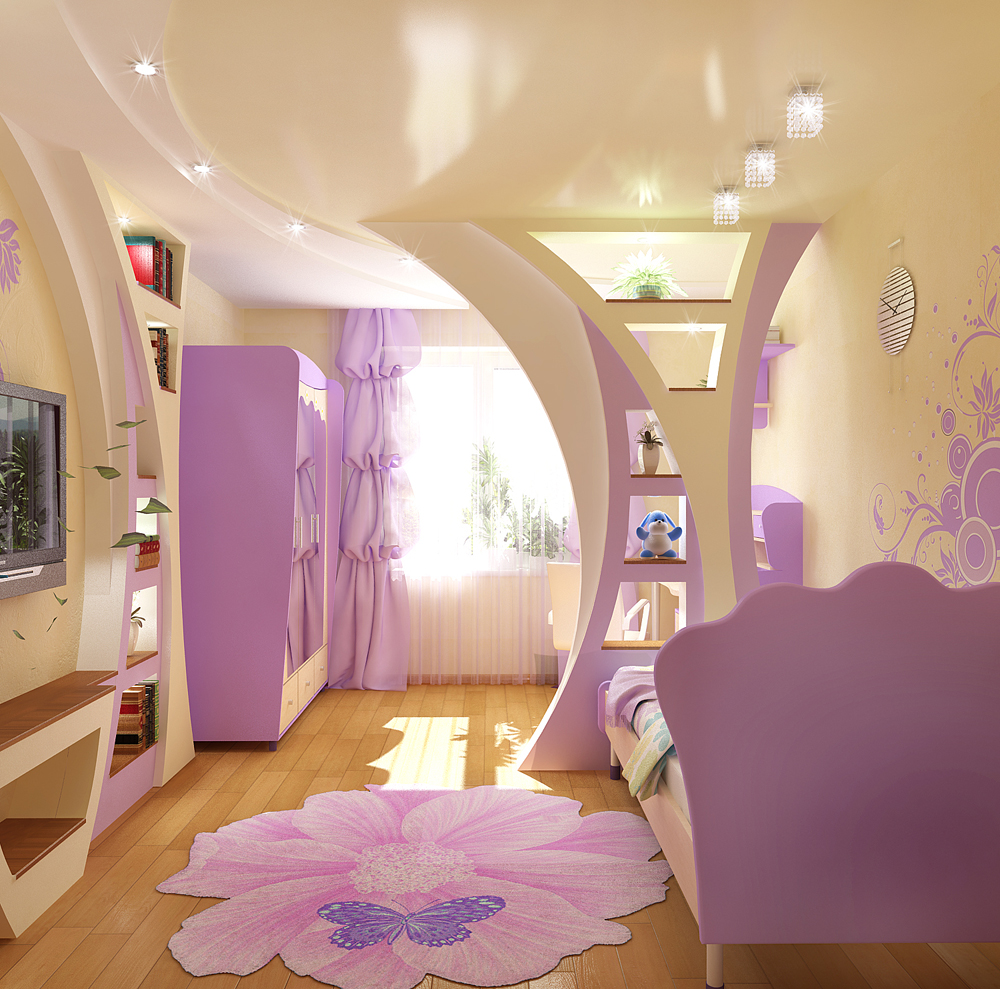 l'idée d'un intérieur lumineux d'une chambre d'enfant