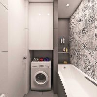 idée d'un design de salle de bain moderne de 4 m2