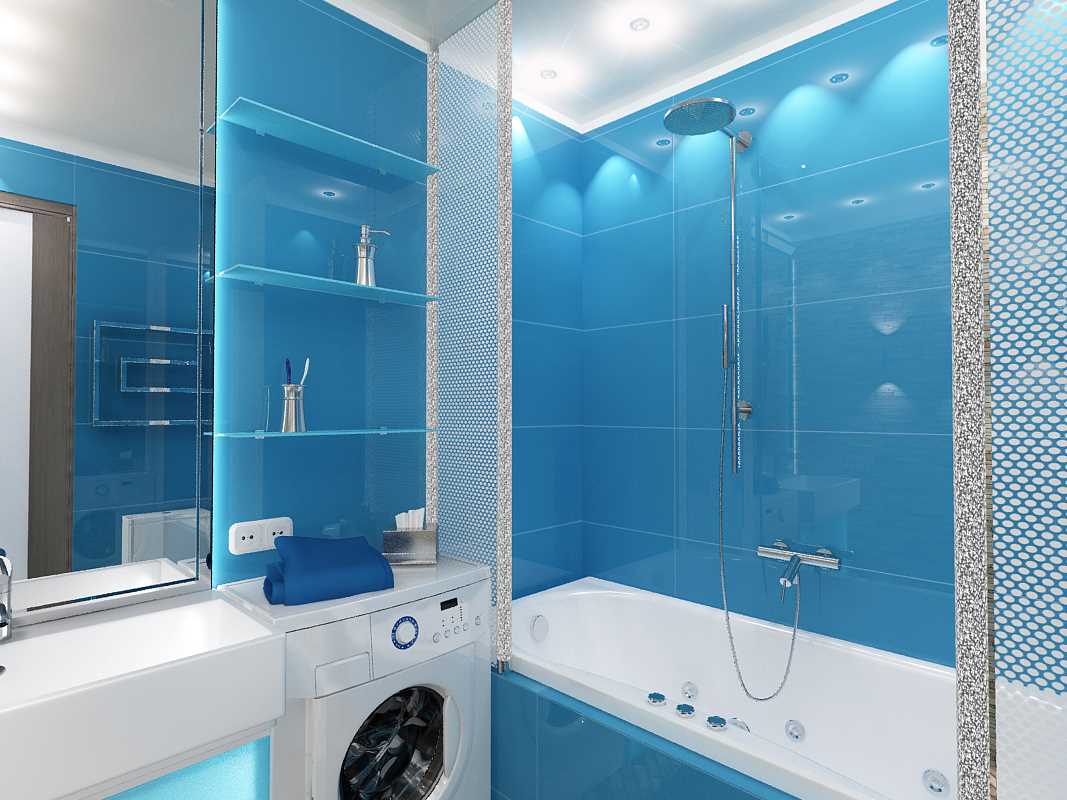 L'idée d'un design de salle de bain moderne de 4 m²
