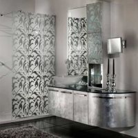 version du design insolite de la salle de bain aux tons noir et blanc photo