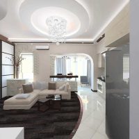 variante d'un intérieur d'appartement lumineux de 50 m²