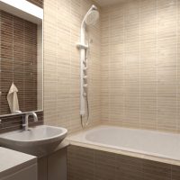 example of a beautiful bathroom design in beige color picture