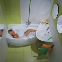 versione degli splendidi interni del bagno nella foto di Krusciov