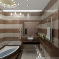 An example of a light bathroom design 5 sq.m picture