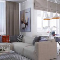 option de design lumineux d'un appartement moderne 65 m² d'image