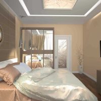variante d'un intérieur lumineux d'un appartement moderne de 65 m² photo