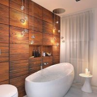 Ryškaus stiliaus vonios kambario 5 kv.m stiliaus pavyzdys