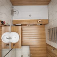 Een voorbeeld van een prachtig beeld van een badkamer van 5 m²