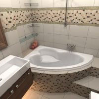 version du beau style de la salle de bain dans la photo de Khrouchtchev