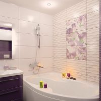 variant van een mooi ontwerp van een badkamer van 5 m² beeld