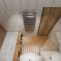 option d'un bel intérieur de salle de bain photo 5 m²